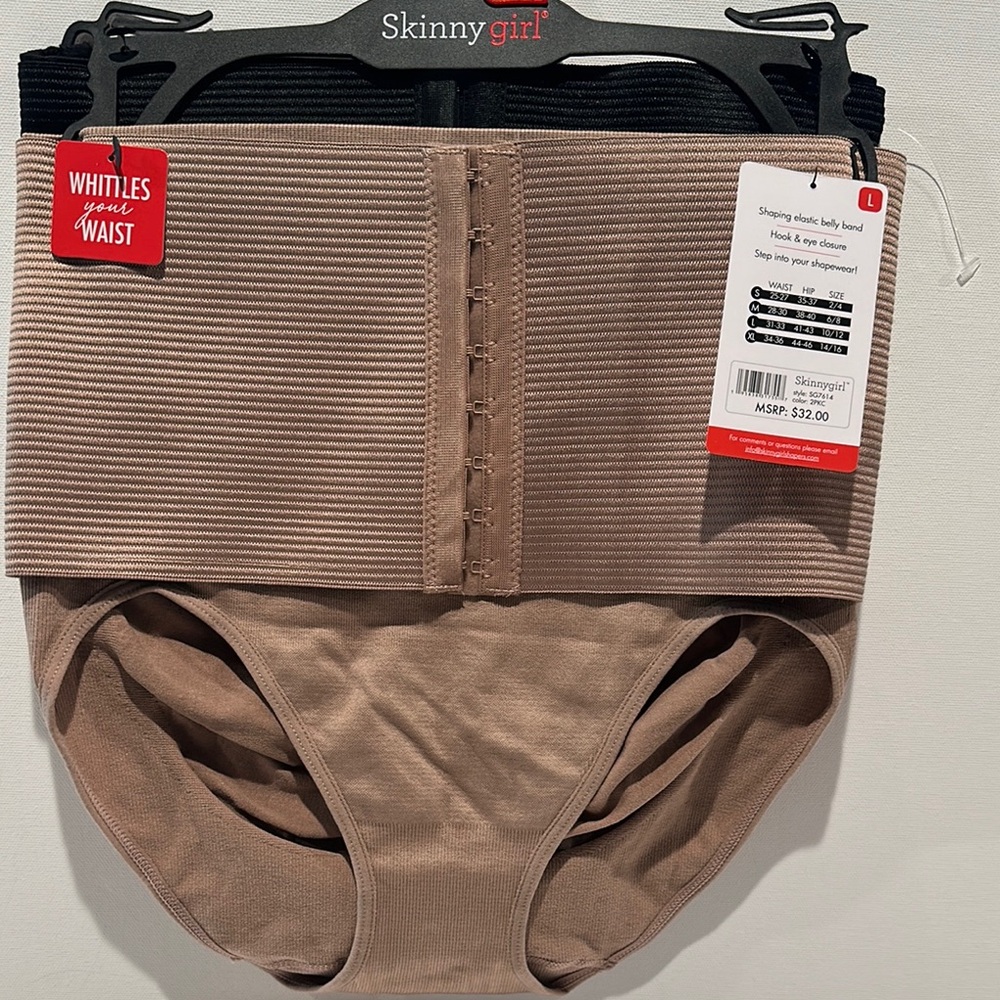 NWT Skinny Girl Smoothers & Shapers Shaping Seamless Briefs Waist Whittlers.